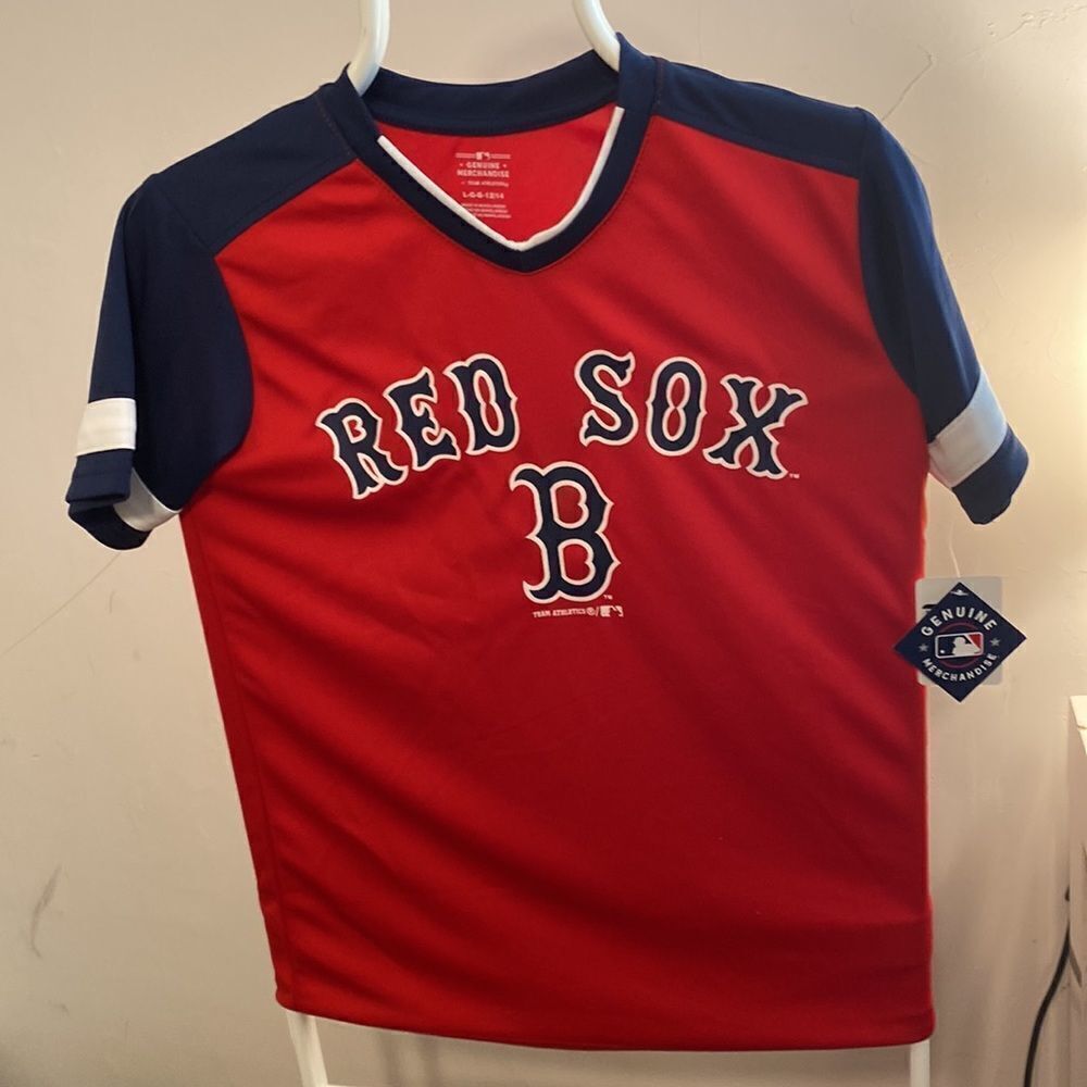 Boys Boston Red Sox shirt size L new - Picture 6 of 10